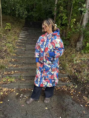YAS SIMILLY PADDED COAT BIRCH/AYANA PRINT - 26027218