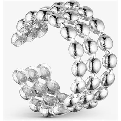 WOLFF JEWELRY MINI BOBLE EAR CUFF SILVER - 1191