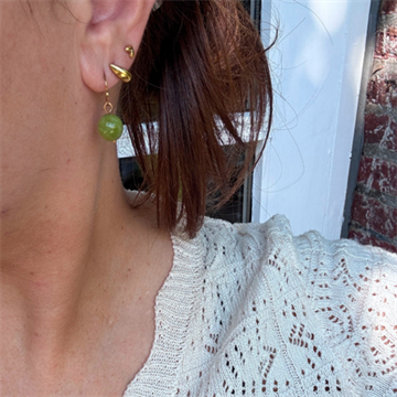 Wolff Jewelry Jusi pearl earring light green - 1301