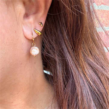 Wolff Jewelry Jusi pearl earring light rose - 1301