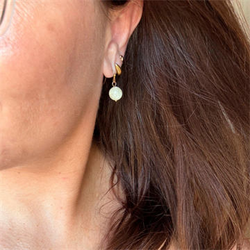 Wolff Jewelry Jusi pearl earring light yellow - 1301