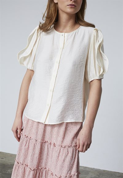 LOVE & DIVINE SKJORTE CREAM - LOVE1377