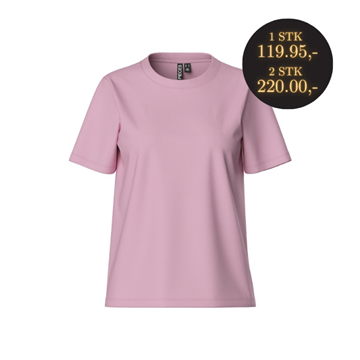PIECES RIA T-SHIRT ROSEATE SPOONBILL - 17140802