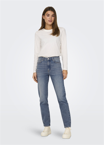 ONLY EMILY STRETCH HW ST AK DNM DOT321 SPECIEL BLUE GREY DENIM - 15283928