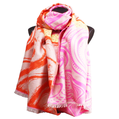 BÆLTEKOMPAGNIET TØRKLÆDE PINK OG ORANGE S-226-40