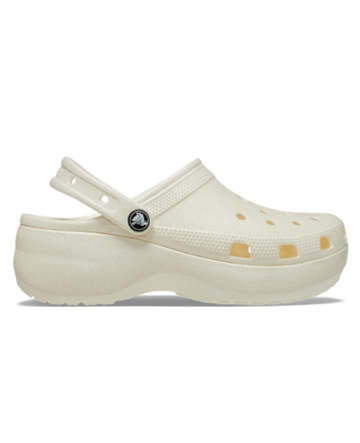 CROCS CLASSIC PLATFORM CHALK GLITTER CLOGW 0WV - 207241