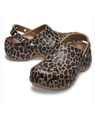 CROCS CLASSIC PLATFORM ANIMAL SEPIA/LEOPARD CLOG 2LD - 211760