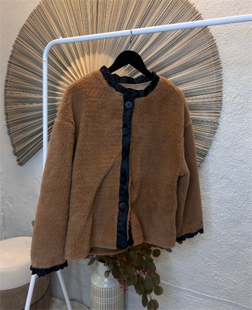 WAUW FRIDA FLEECE CARAMELLO WITH BLACK - 10152