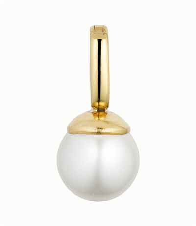WOLFF JEWELRY SHELL PEARL CHARM G/B - 1173