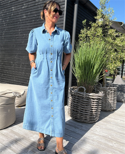 VERO MODA CASSIDY DENIM 7/8 DRESS - 10345217