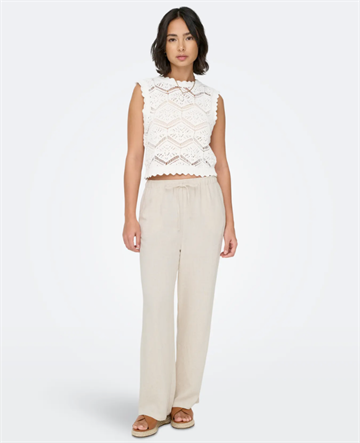 ONLY SIESTA MW PULL-UP LINEN BL PNT MOONBEAM - 15322263