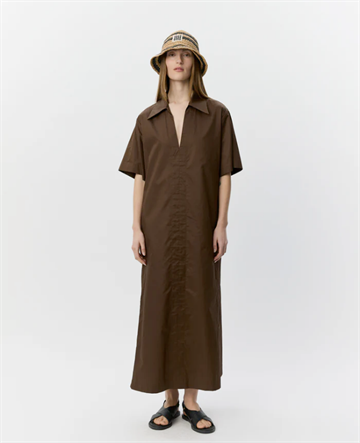 SOFIE SCHNOOR ASANASW OVERSIZE SHIRT DRESS SENSE BROWN - S262212
