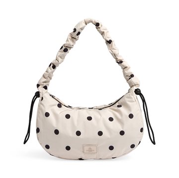 MARKBERG CRAVEMBG BAG, RECYCLED TASKE POLKA DOT CREME - 4794RPV