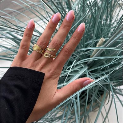 WOLFF JEWELRY LEAFY RING GOLD - 809