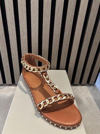 SOFIE SCHNOOR GINASW COGNAC SANDAL - T443