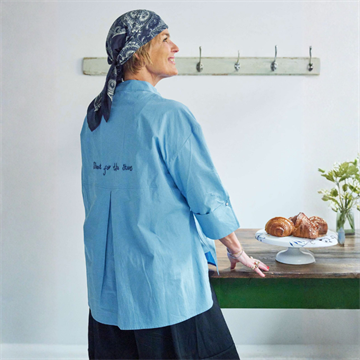 Luna shirt Shoot for the stars blue with navy  - 10108