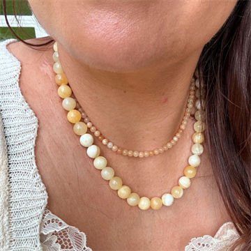 Wolff Jewlery Jalle pearl necklace beige - 1300