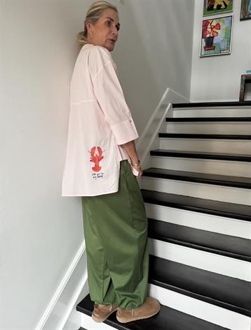 WAUW LUNA SHIRT LOBSTER PINK MARSHMALLOW - 10185