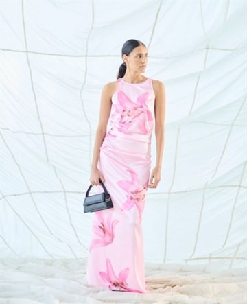 VILA VIVORY BOAT NECK MAXI DRESS SEA PINK FLOWERS- 14115506