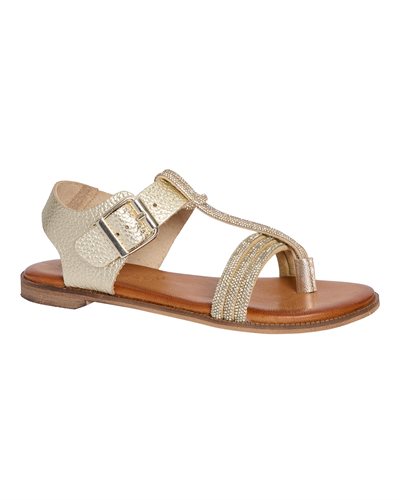 TIM & SIMONSEN SANDAL I PLATINO MED STEN - 60A179
