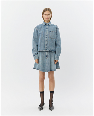 SOFIE SCHNOOR INDIGOSW SHORT DENIM SKIRT BLUE DENIM - S261477