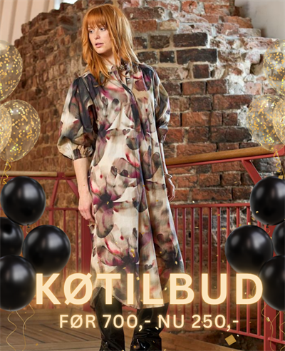 BLACK COLOUR FILORA DRESS PLUM FLOWER - 40904