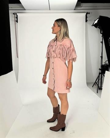 YAS SUN 2/4 DENIM DRESS ZEPHYR - 26037933
