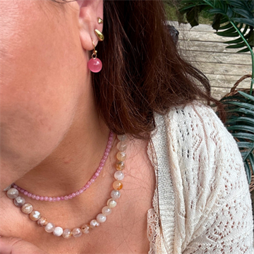  Wolff Jewelry Jusi pearl earring dark rose - 1301