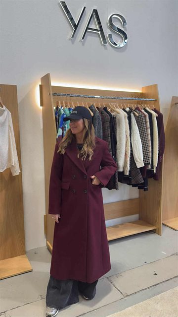 YAS ROYLA WOOL BLEND LONG COAT- 26038731