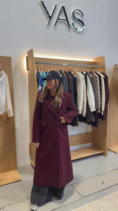 YAS ROYLA WOOL BLEND LONG COAT- 26038731