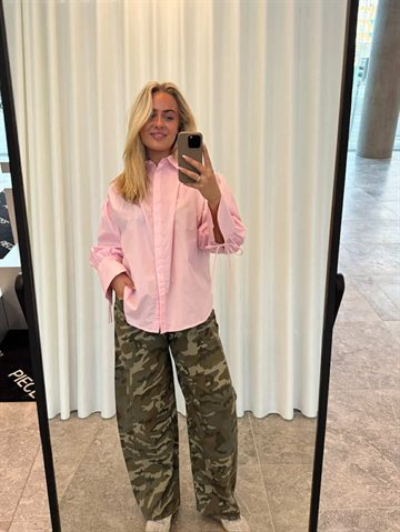 PIECES ANNI PLEATED DETAIL SHIRT ROSEATE SPOONBILL - 17168749