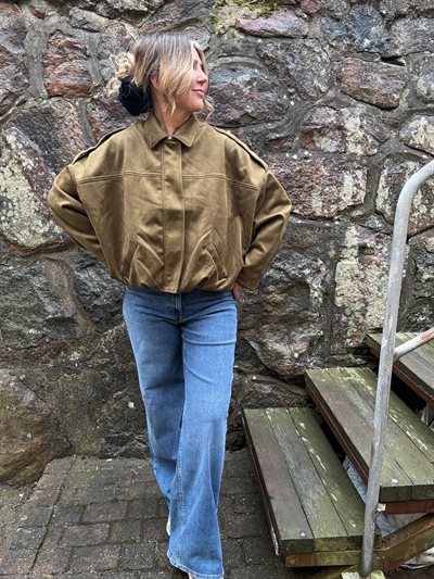 VERO MODA HAZEL FAUX BOMBER JAKKE MILLITARY OLIVE- 10353230