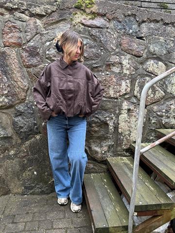  VERO MODA HAZEL FAUX BOMBER JAKKE CHOCOLATE TORTE- 10353230