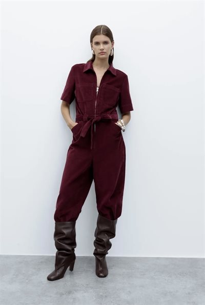 VILA GUNA JUMPSUIT PLUM WINE 14116922