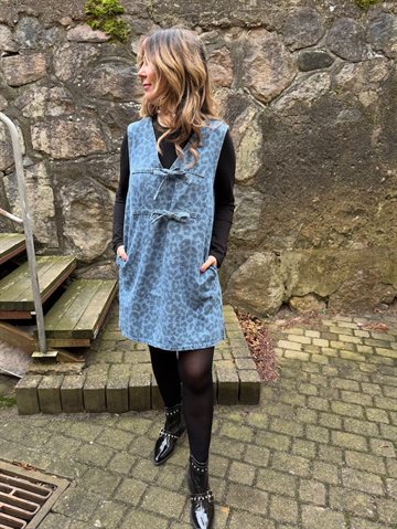 SOFIE SCHNOOR INGRID DRESS DENIM BLUE - S251121