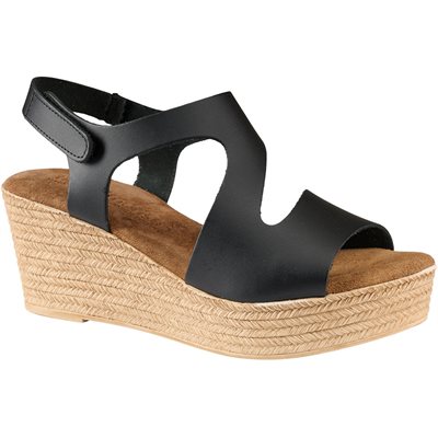 TIM & SIMONSEN KATIA NATURE BLACK SANDAL - 24J1125