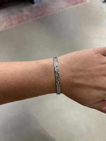 WOLFF JEWELRY RUSTIC BANGLE SILVER - 1200