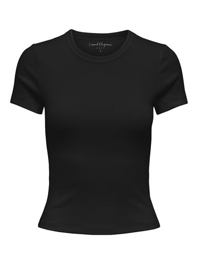  ONLY VAL LIFE O-NECK TOP BLACK- 15369240