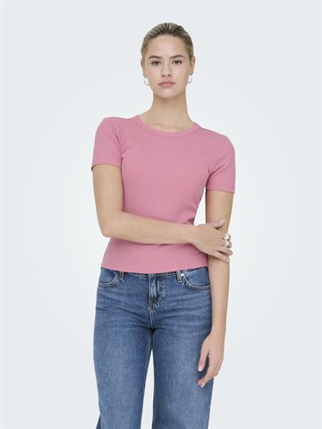  ONLY VAL LIFE O-NECK TOP WILD ROSE - 15369240
