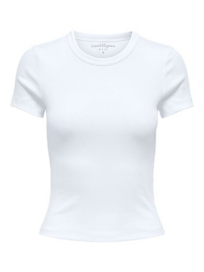  ONLY VAL LIFE O-NECK TOP BRIGHT WHITE- 15369240