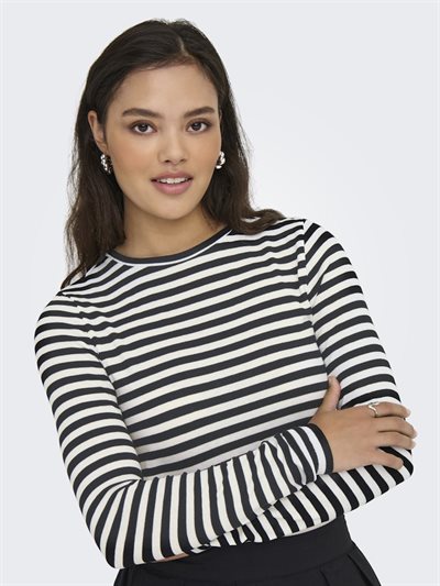 ONLY MAI STRIPE BLACK/ WHITE - 15347944