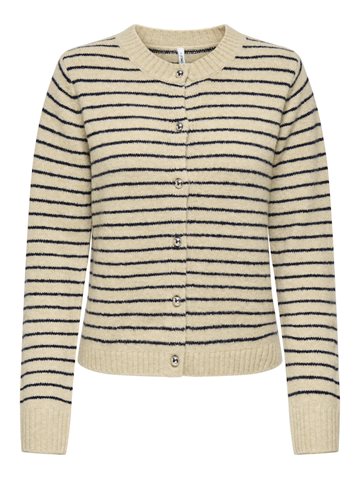 ONLY CHESTER LIFE LS STRIPE CARDI CC KNT HUMUS - 15361022