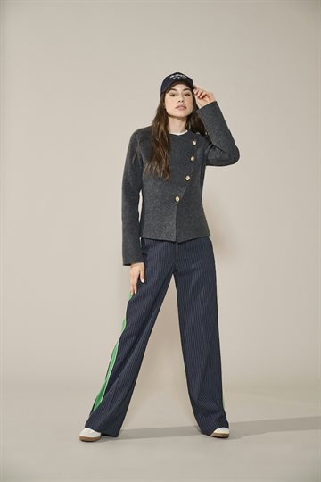 ONLY MELLA LIFE LS BUTTON JACKET KNT DARK GREY - 15365335 