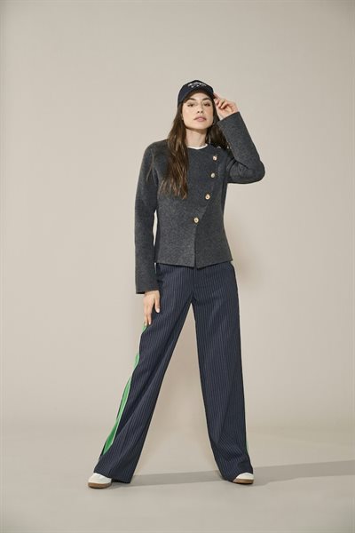 ONLY MELLA LIFE LS BUTTON JACKET KNT DARK GREY - 15365335 