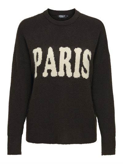  ONLY JERCO PULLOVER COFFEE BEAN PARIS - 15339731