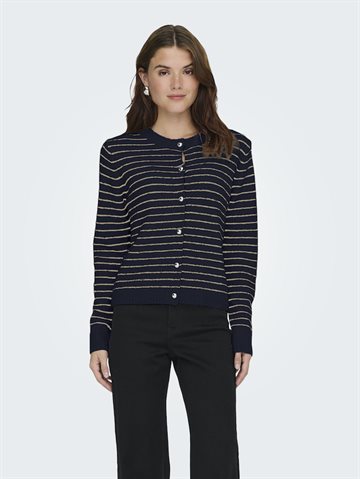 ONLY CHESTER LIFE LS STRIPE CARDI CC KNT NIGHT SKY - 15361022