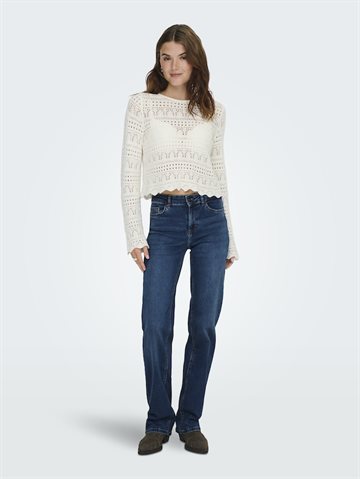 ONLY BLUSH MID STRAIGHT DNM TAI021 DARK BLUE DENIM - 15344167