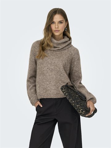 ONLY GILA TOASTED COCONUT LIFE LS ROLLNECK BF KNT - 15358571