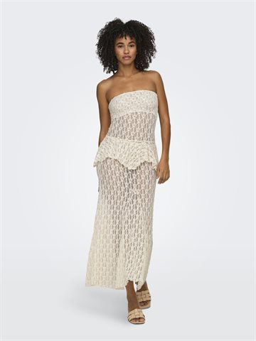 ONLY LAYA LACE LONG SKIRT JRS BIRCH - 15375833