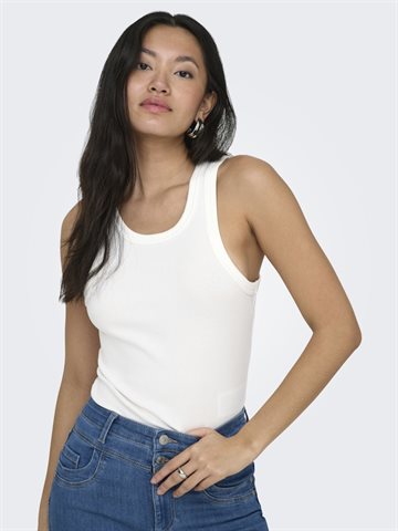 ONLY VAL 2-WAY TANK TOP JRS NOOS CLOUD DANCER - 15371705